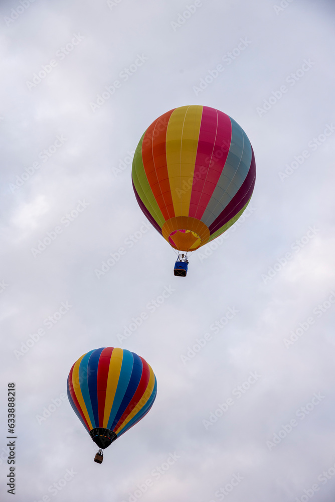 Hot Air Balloon Festival with colorful balloons