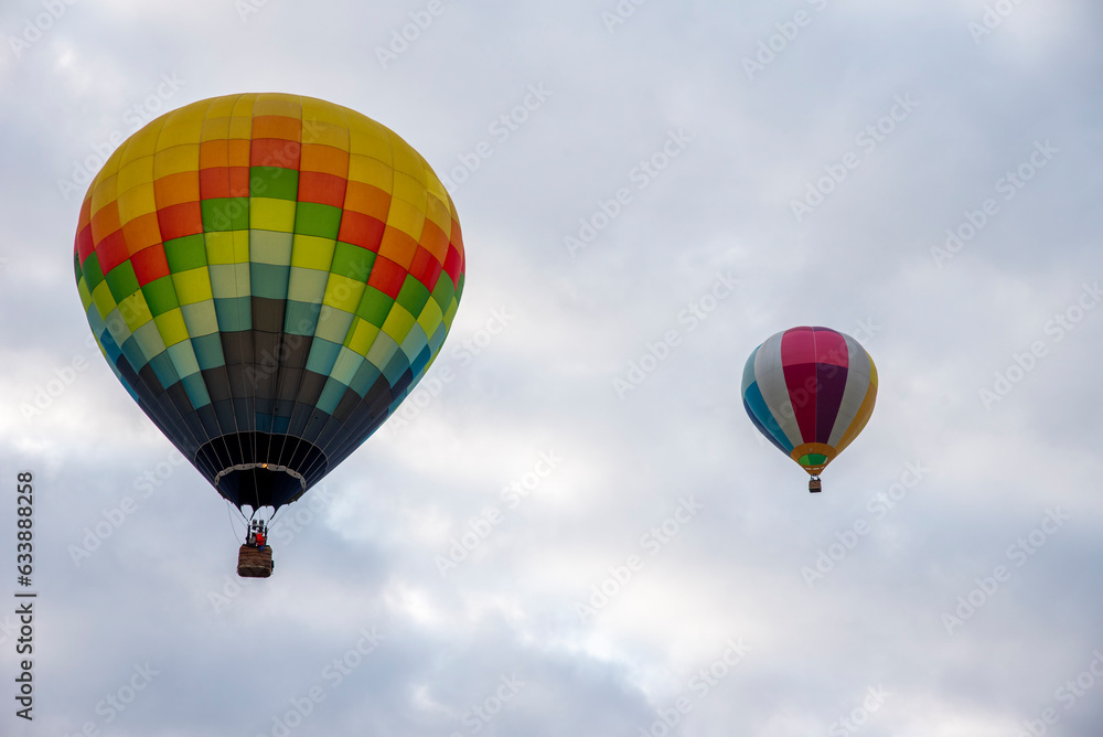 Hot Air Balloon Festival with colorful balloons