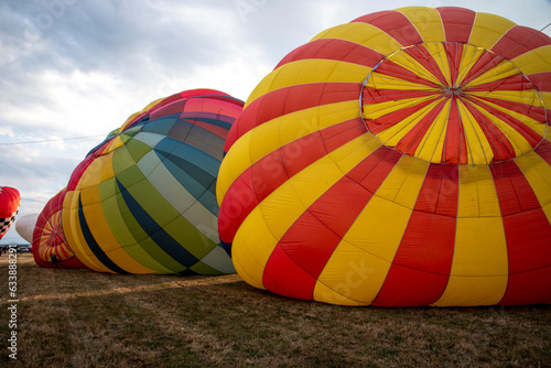 Hot Air Balloon Festival with colorful balloons
