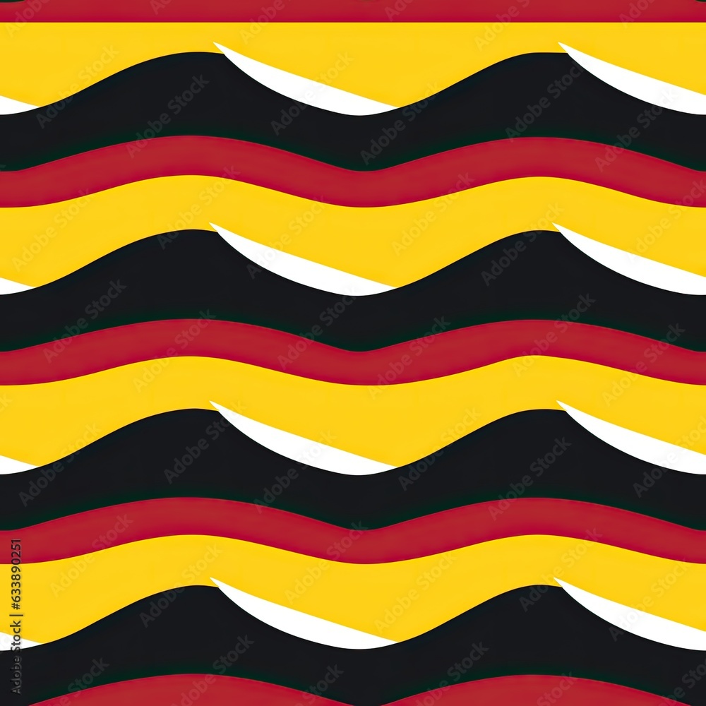 Red, black, white and yellow seamless pattern with colorful stripes Red, black, white and yellow seamless pattern with colorful stripes