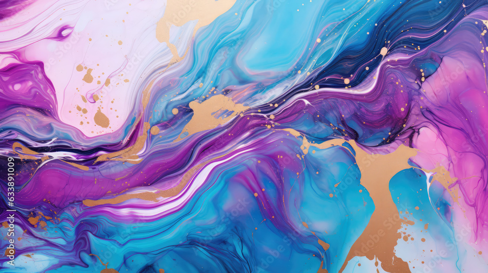 Alcohol ink colors translucent. Modern Fluid Acrylic art. Abstract fluid art background, acrylic pour wallpaper. Design wrapping paper, wallpaper. Mixing acrylic paints. Post-processed generative AI Alcohol ink colors translucent. Modern Fluid Acrylic art. Abstract fluid art background, acrylic pour wallpaper. Design wrapping paper, wallpaper. Mixing acrylic paints. Post-processed generative AI