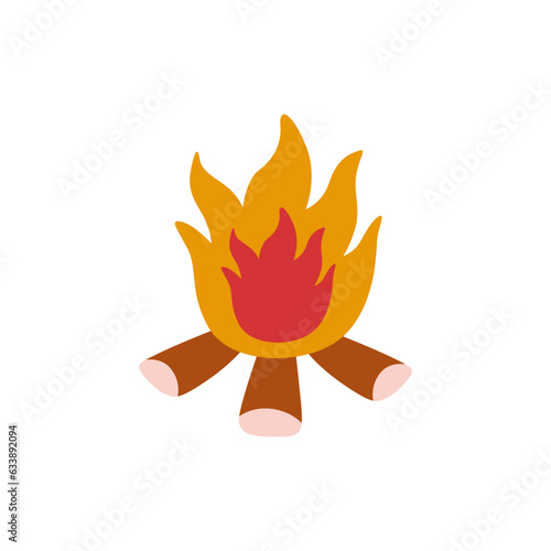 bonfire illustration