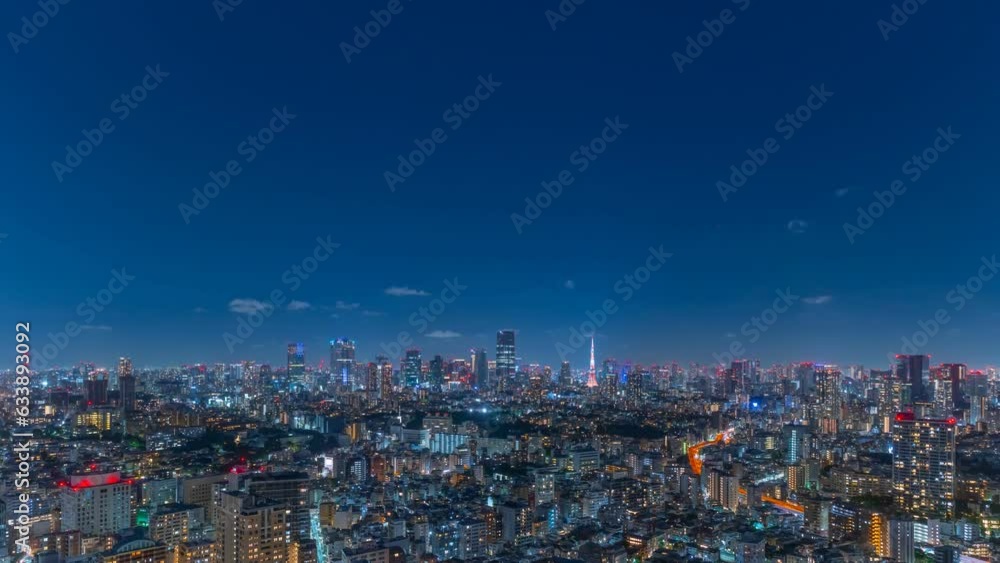 東京風景・夜景・夜・タイムラプス 東京風景・夜景・夜・タイムラプス