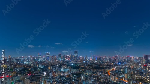 Wallpaper Mural 東京風景・夜景・夜・タイムラプス Torontodigital.ca