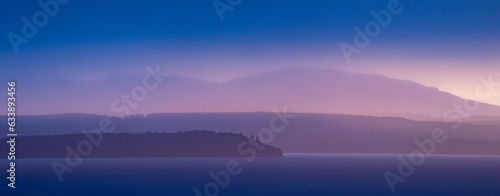 Dreamy Puget Sound Seascape at Late Sunset © Jeff Huth
