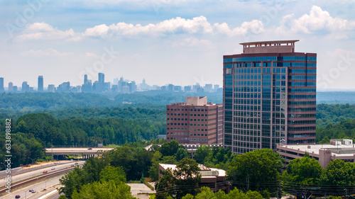 High Rise overlooking city photo