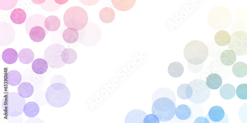 水玉　カラフル　和柄　背景	