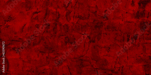 Red black abstract grunge background for design. Banner. Scratched dirty rusty burnt distressed wall. Horror bloody creepy frightening.