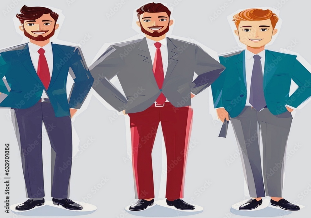business people set generative Ai business people set generative Ai