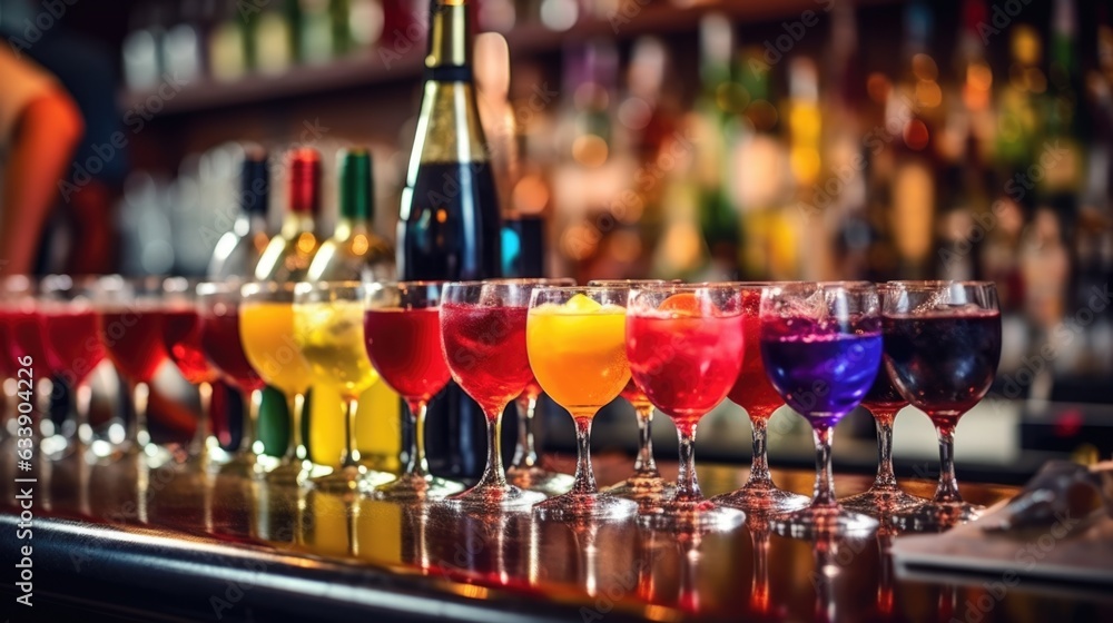 bartender mixing a cocktail in a bustling city bar generative ai bartender mixing a cocktail in a bustling city bar generative ai