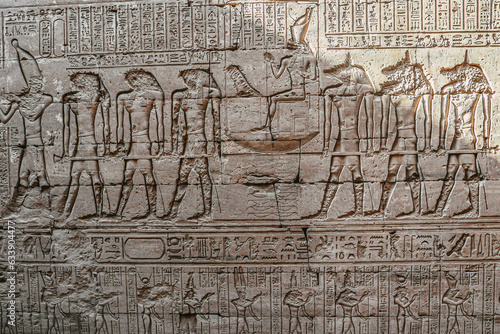 Billede på lærred ancient egyptian hieroglyphics