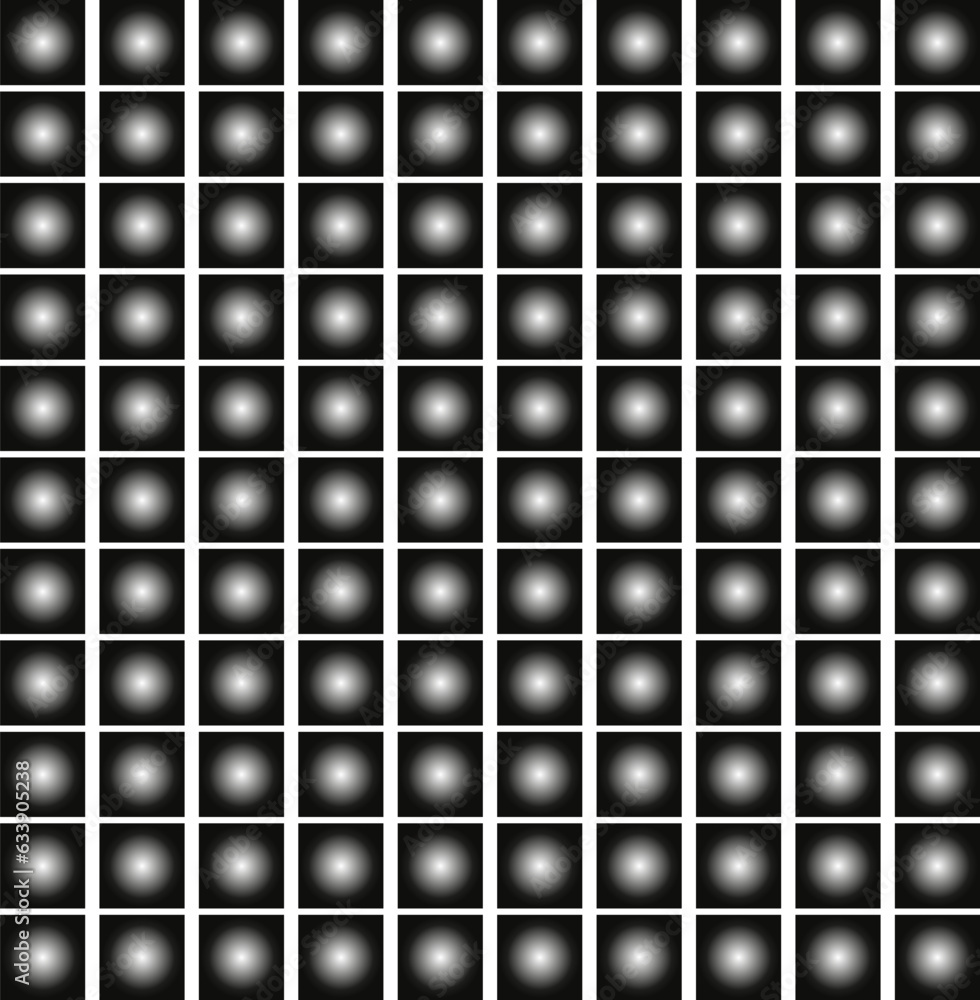 Rows of gradients mimic steel balls or bearings inside cubes. Rows of gradients mimic steel balls or bearings inside cubes.