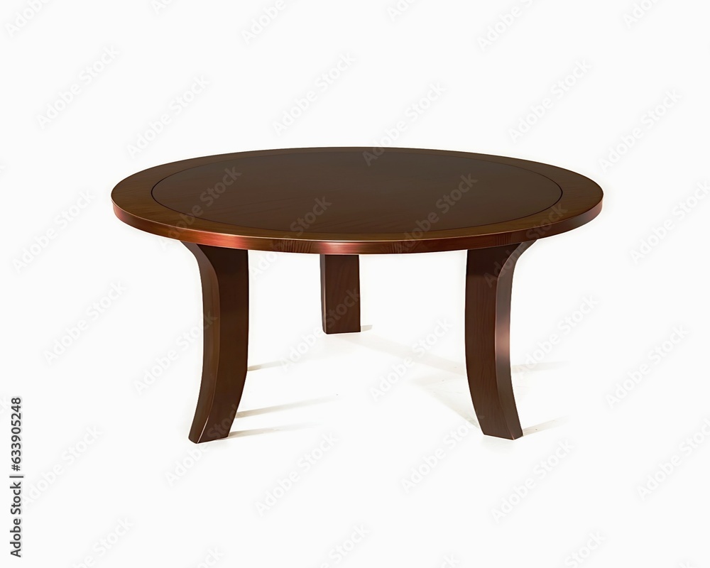 table isolated on white generative Ai table isolated on white generative Ai