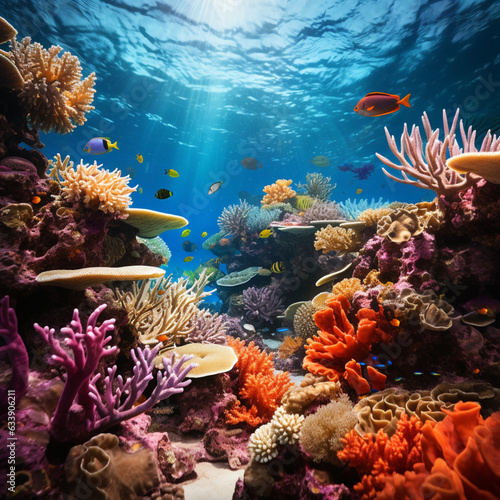 coral reef and fishes © ilyes