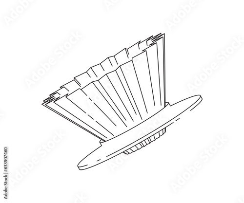 I made an origami line vector dripper illustration. to make manual brew coffee. so please download for the purposes of the flayer icon image