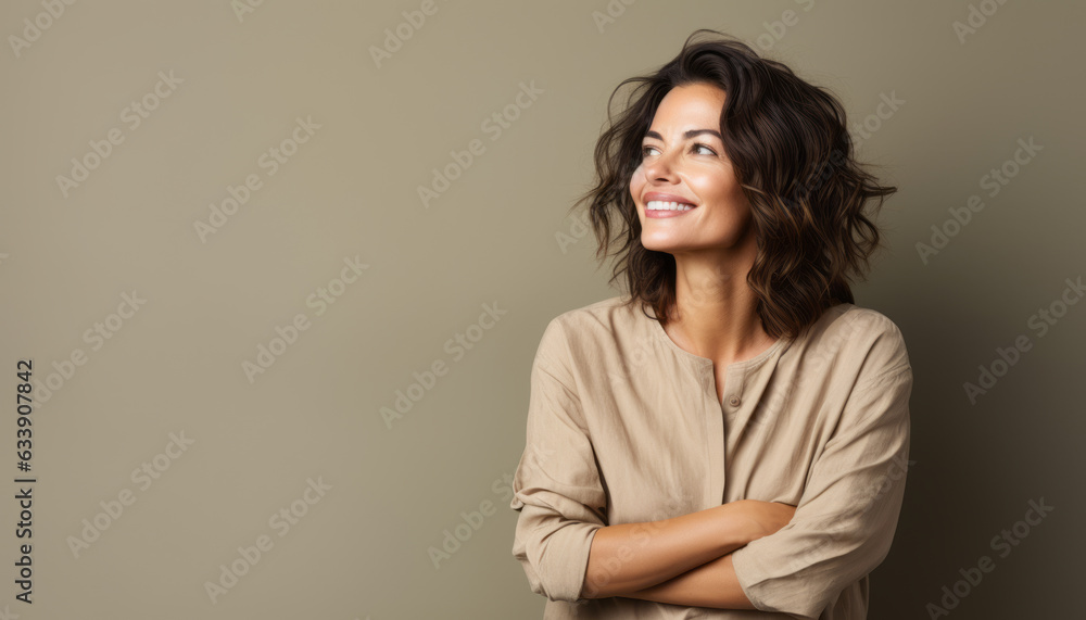 Studio portrait of a mid-aged latino woman Studio portrait of a mid-aged latino woman