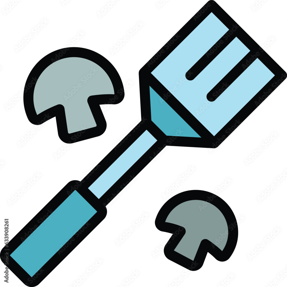 Grill utensil icon outline vector. Bbq grill. Food picnic color flat Grill utensil icon outline vector. Bbq grill. Food picnic color flat