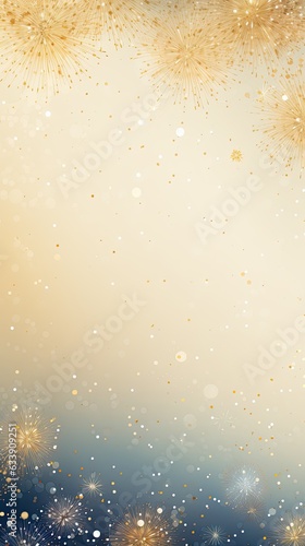 New Year themed background, abstract fireworks and glitter