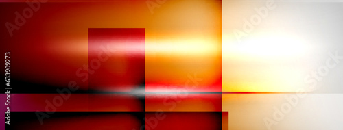 Light and shadow squares and lines abstract background
