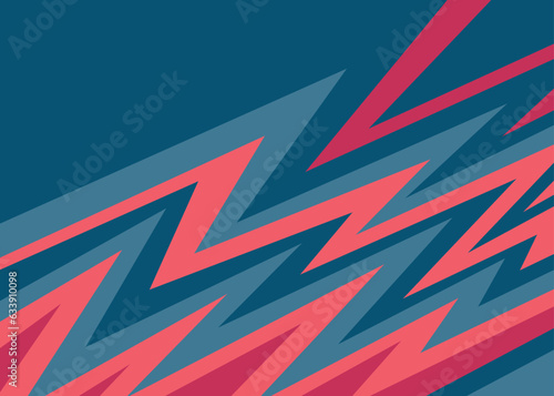 Abstract background with colorful zigzag line pattern