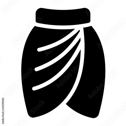 mini skirt Solid icon