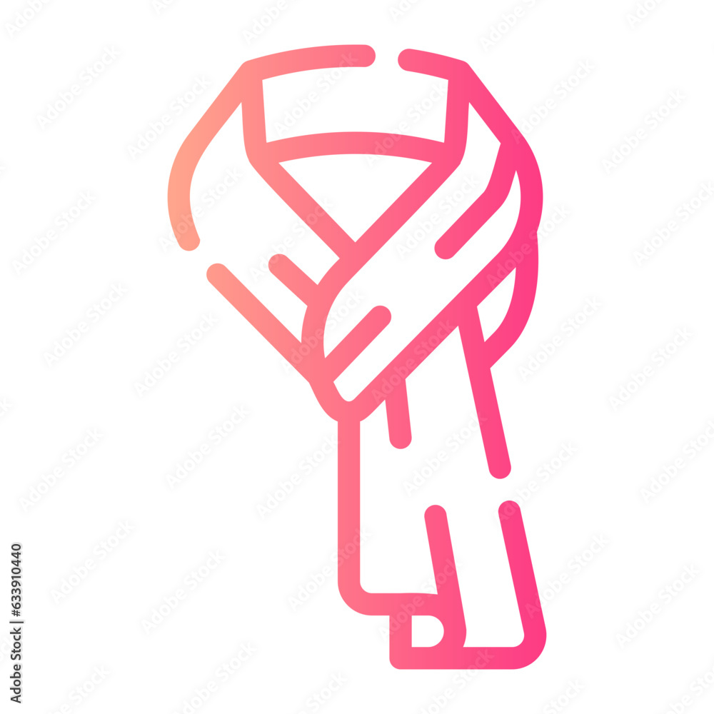 scarf Line Gradient Icon scarf Line Gradient Icon