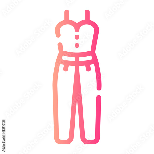 jumpsuit Line Gradient Icon