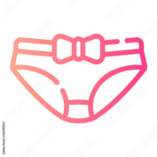 underware Line Gradient Icon