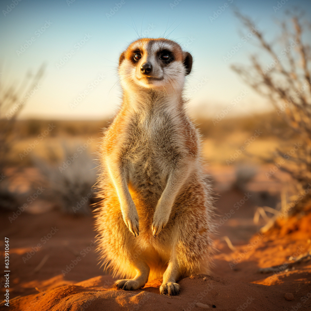 Fototapeta premium meerkat on guard