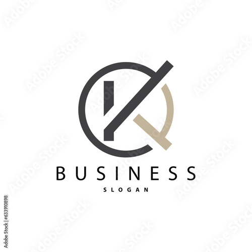 Minimal Initial K Letter Logo, Modern And Luxury Geometric Design, Icon Vector Template Element
