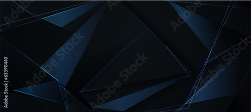 blue abstract ,background polygon elegant background and banner business product present
