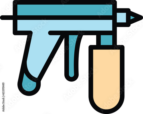 Bottle sprayer icon outline vector. Body sprayer. Car body color flat