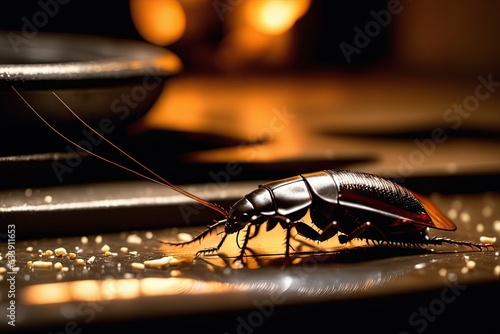 close up of a cockroach