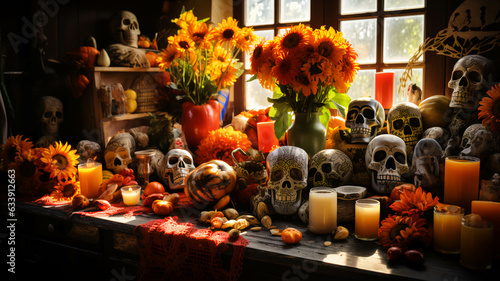 Altar Tradicional de Día de Muertos