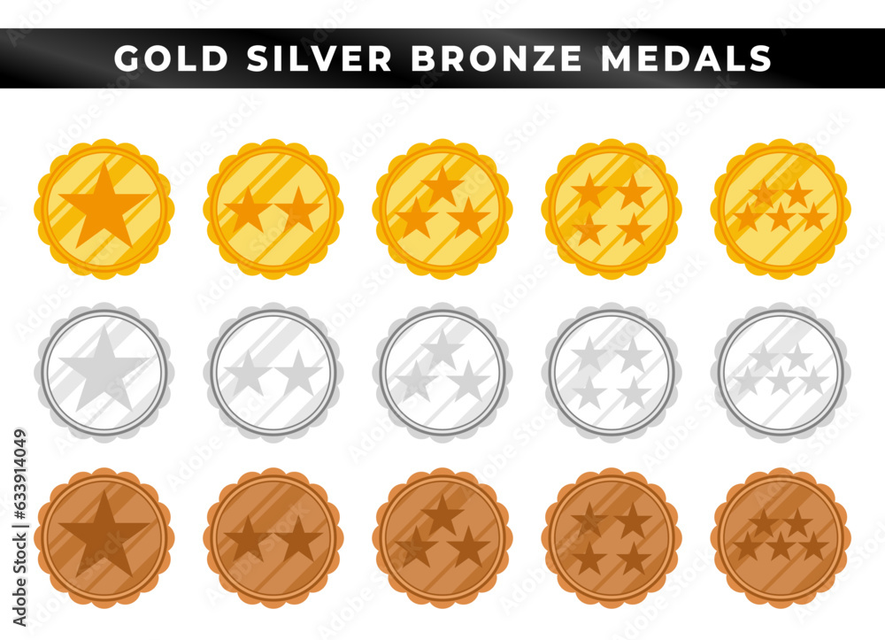 awards medals. champions medal. Champion winner award metal medal. Gold