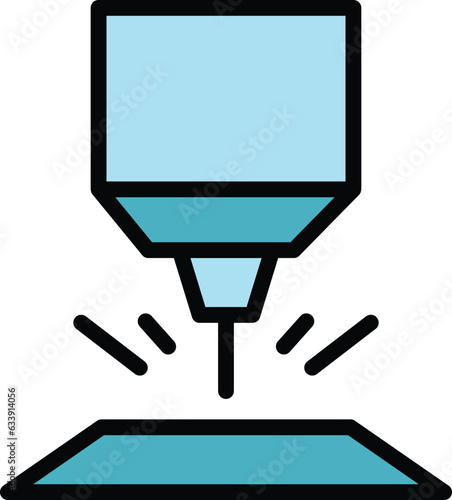 Drill car wheel icon outline vector. Tire rim. Tyre alloy color flat