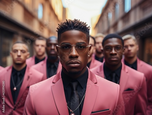 group of young colored men ...
