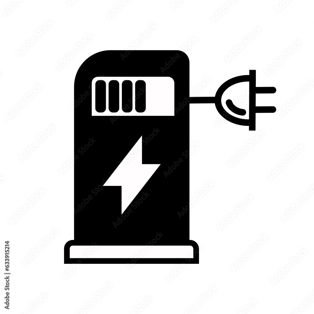Charging car icon Charging car icon