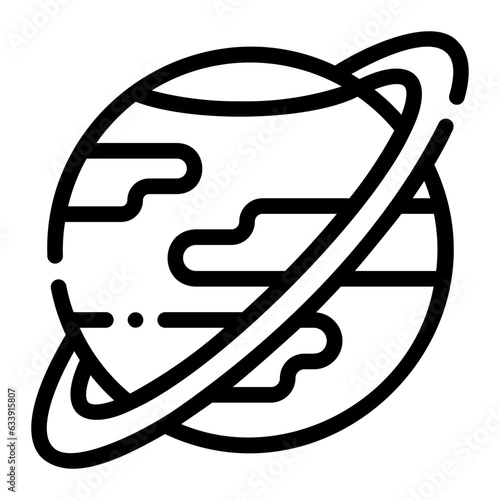 uranus Line Icon