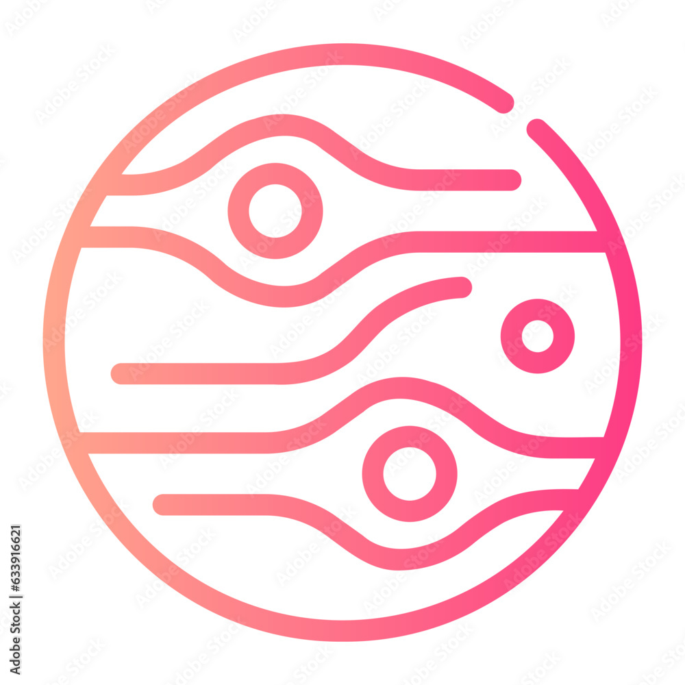 mars Line Gradient Icon mars Line Gradient Icon