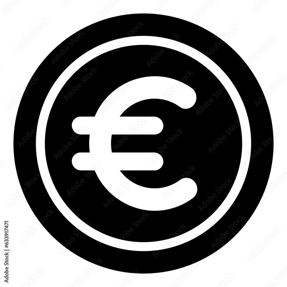 Coin, Currency, Euro, Money, Finance, Cash, Payment Icon, Glyph style icon vector illustration, Suitable for website, mobile app, print, presentation, infographic and any other project. Coin, Currency, Euro, Money, Finance, Cash, Payment Icon, Glyph style icon vector illustration, Suitable for website, mobile app, print, presentation, infographic and any other project.
