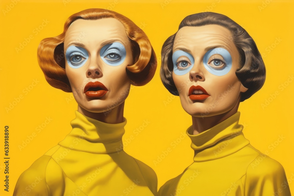 二人の女性,Generative AI AI画像 二人の女性,Generative AI AI画像