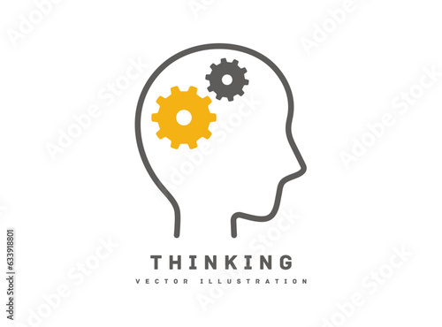 考える イマジネーション ベクターアイコン