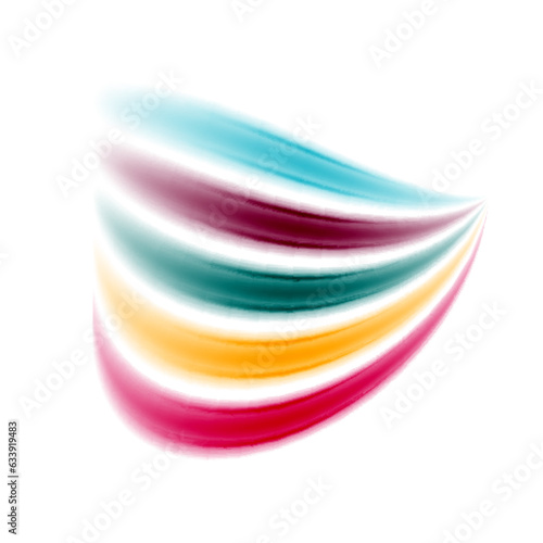 A vibrant and playful design featuring rainbow-color lines arranged in a dynamic composition, perfect for adding a pop of color to any project