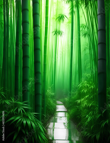 The bamboo forest  Generative AI