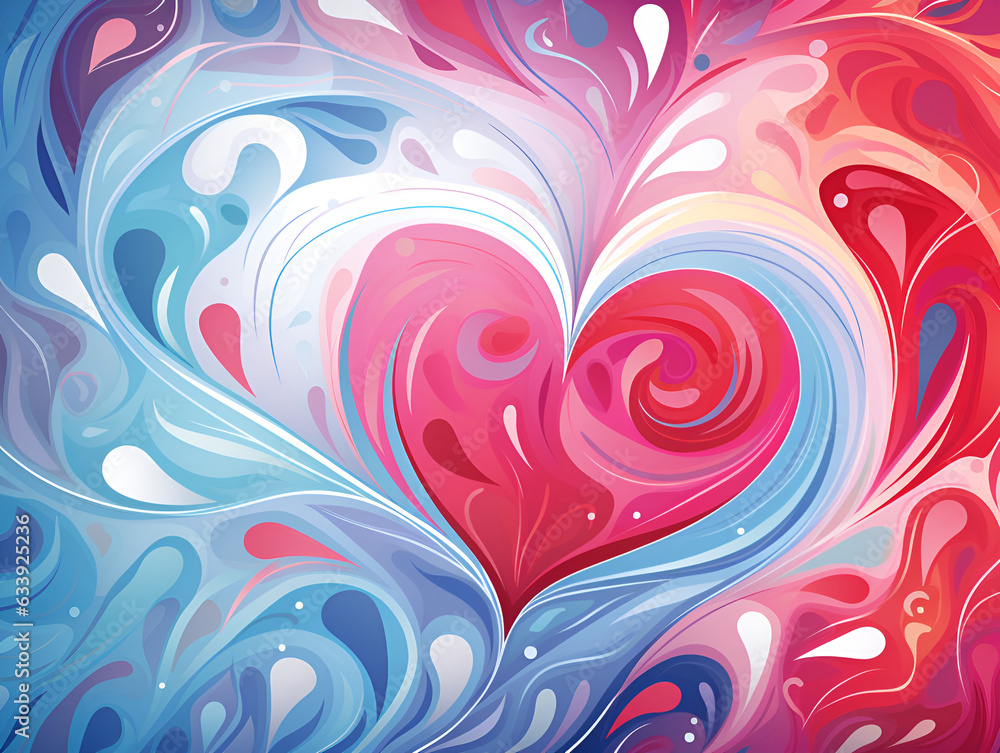 Abstract background with hearts Abstract background with hearts