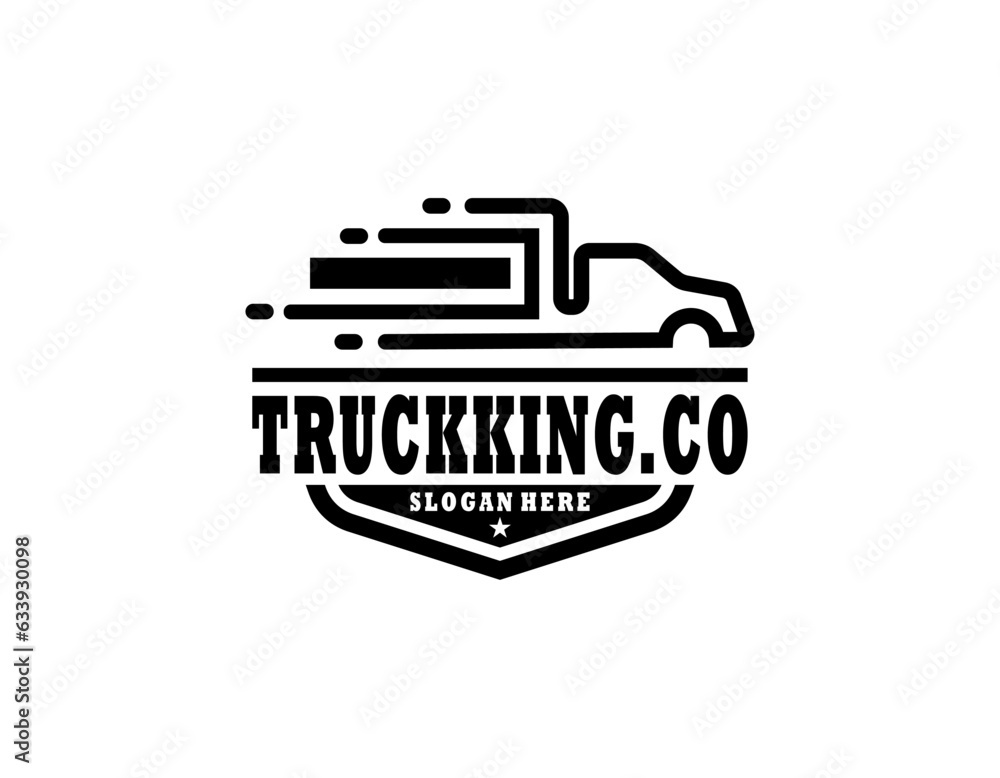 semi truck logo emblem logo template semi truck logo emblem logo template