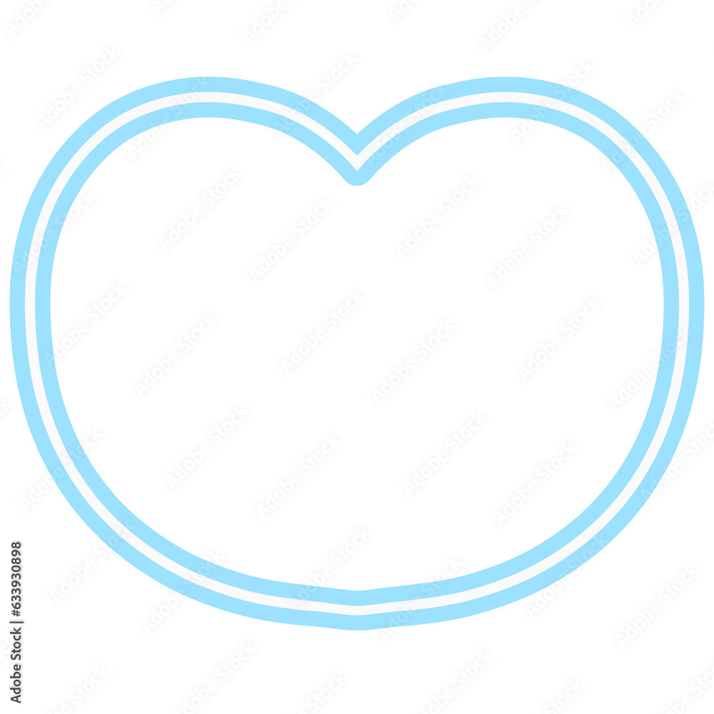 blue heart frame