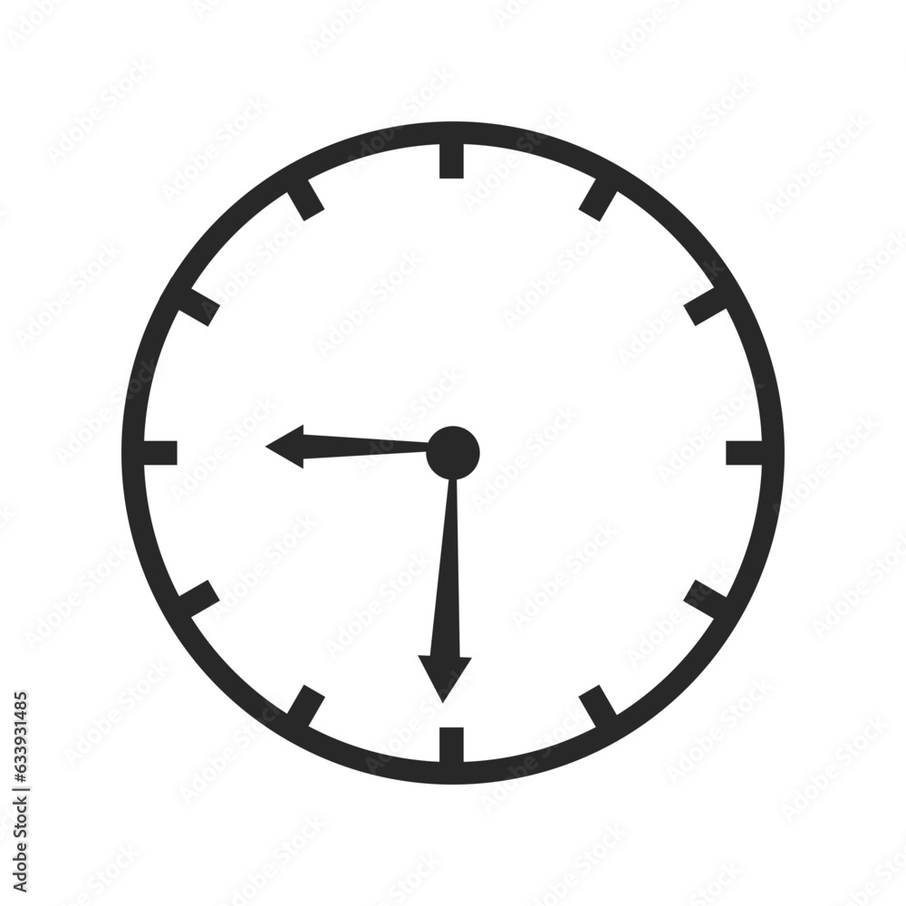 clock isolated on white background clock isolated on white background