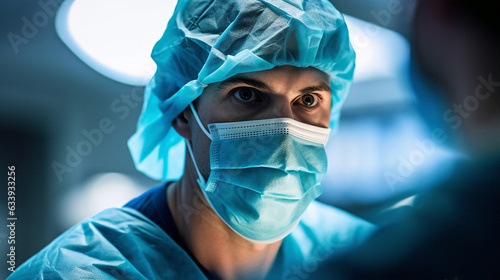 A skilled surgeon, their eyes reflecting focus and precision as they perform life-saving procedures in the operating room.